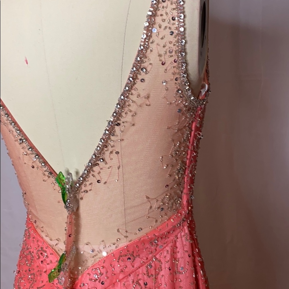Coral Prom Gown - Picture 5 of 8
